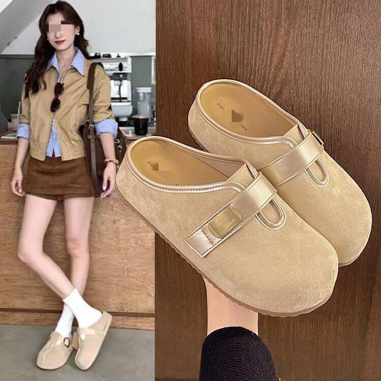 小个子厚底增高网红勃肯鞋女2026春夏新款休闲百搭外穿一脚蹬半拖