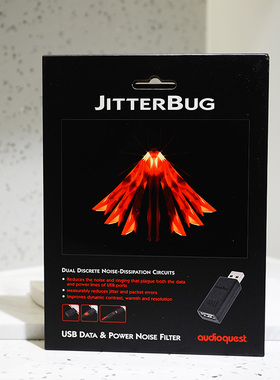 美国AQ线圣JitterBug USB噪音过滤器降噪器Audioquest正品行货