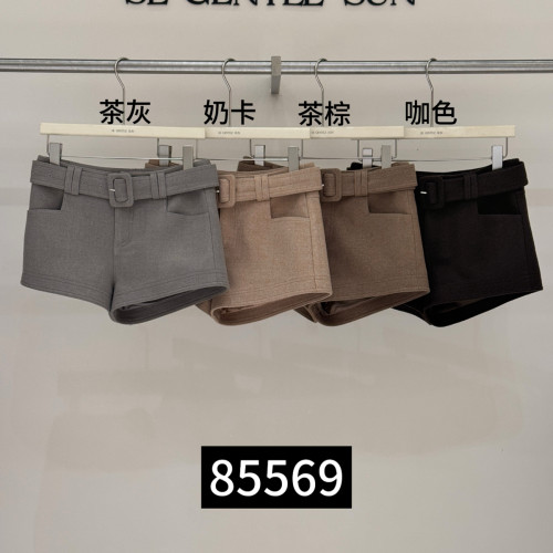 SE GENTLE SUN-秋上新SE白标通勤刚需法式简约同料日字扣腰85569
