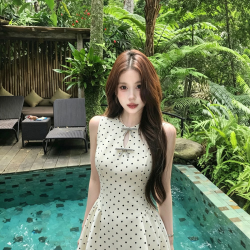 MEI ZI 美姿-miu系千金超好看miu系法式气质千金风甜美波点26202