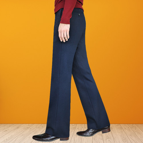 垂感高腰直筒宽松微喇叭西裤