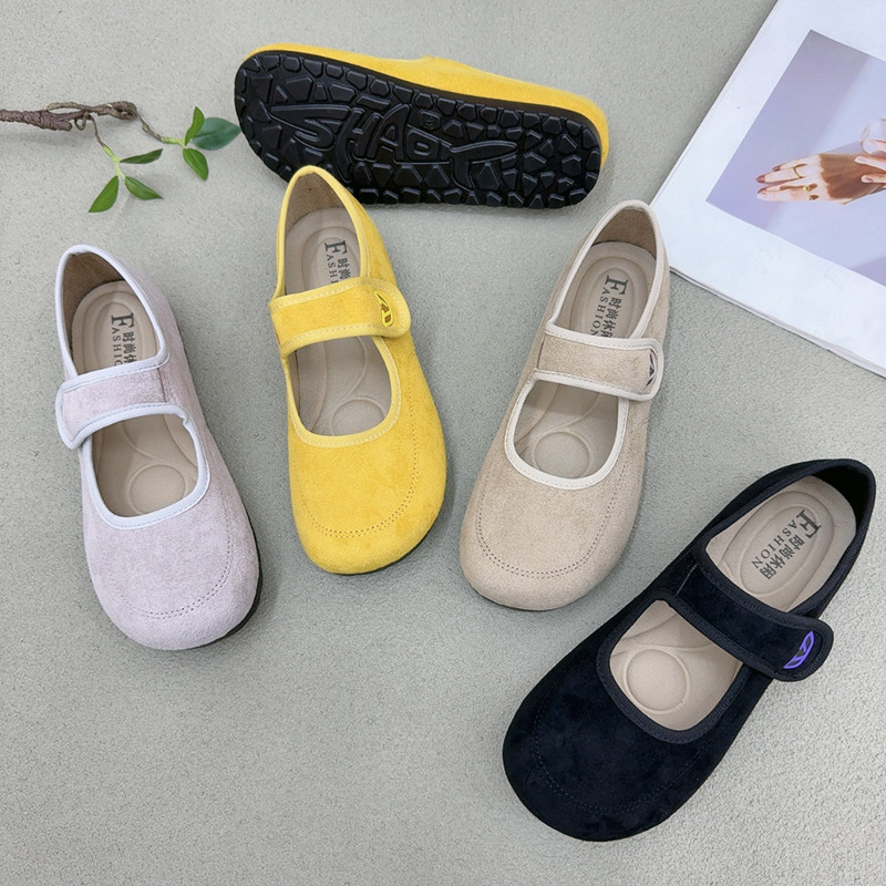 老北京布鞋女夏季浅口复古玛丽珍鞋软底舒适妈妈鞋透气防滑勃肯鞋