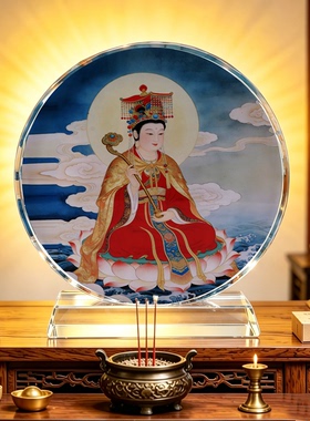 妈祖水晶摆件居家客厅吉祥摆台