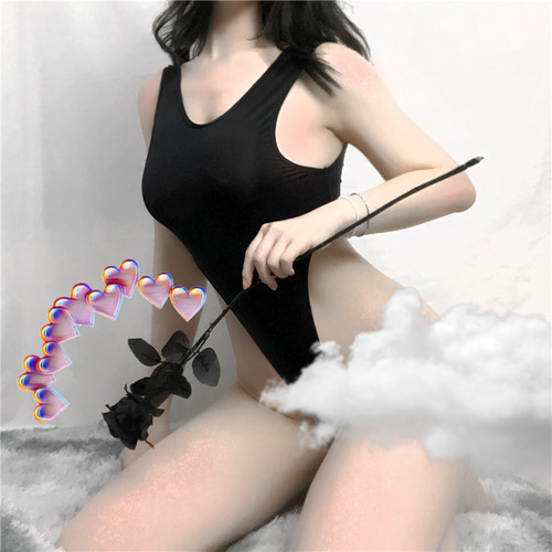 纯欲天堂超薄透明性感紧身丁字冰丝高叉连体衣鲍鱼沟鲍鱼线紧身裤