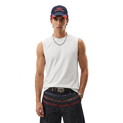 inflation街头220G水果弹力背心26春夏新品索罗娜凉感无袖T恤上衣