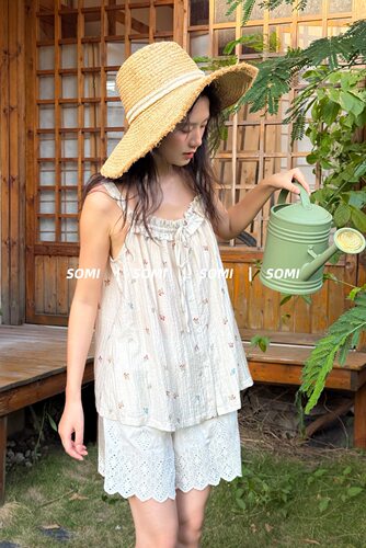 随棉正品26夏季60支提格天枢棉梭织吊带女士家居服睡衣DE26032