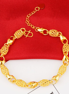 手链饰品花纹时尚个性气质镀金