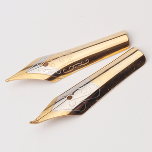 0.8mm通用钢笔尖学生钢笔尖配件明尖弯头美工尖英雄永生晨光替尖