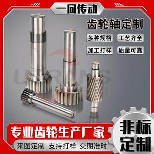非标传动系统变速箱差速器专用齿轮电机轴 精密齿轮轴加工厂家
