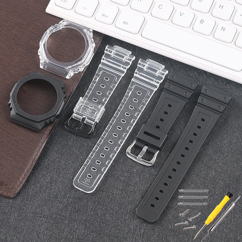 八角农家橡树适配卡西欧GAB2100GA2100PT/SKE/2110SU表带表壳配件