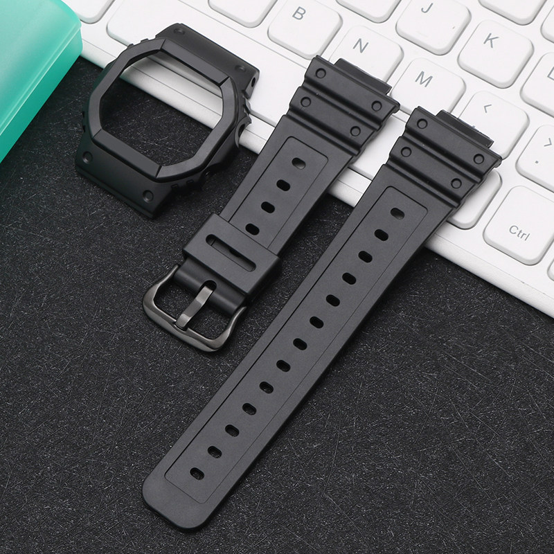 小方块表壳表带适配卡西欧DW5600SK/SKE/GWB5600AR-1PR/BC-1B配件