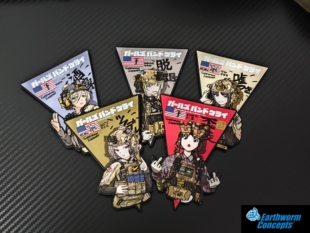 GBC哭泣少女乐队fog战术网红风格士气章军迷魔术贴个性户外贴章