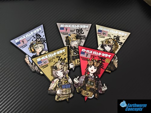 GBC哭泣少女乐队fog战术网红风格士气章军迷魔术贴个性户外贴章