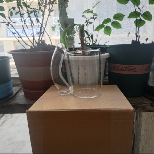 玻璃杯酒吧耐热带把手办公室水杯茶杯喝水可乐杯子