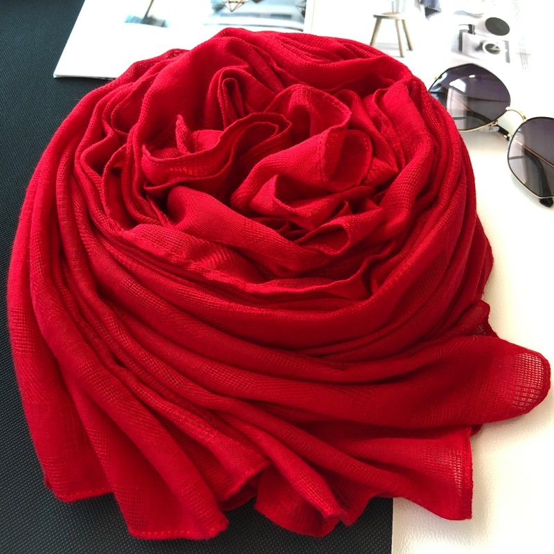 秋冬季新款大红色棉麻网格围巾女百搭大长款披肩保暖纯色亚麻丝巾,服饰配件/皮带/帽子/围巾,围巾/丝巾/披肩,淘宝优惠券,粉丝福利购,淘宝优惠卷