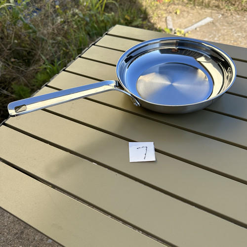 【微瑕捡漏】出口304不锈钢平底锅牛排煎锅煎蛋烙饼锅三层钢煎锅