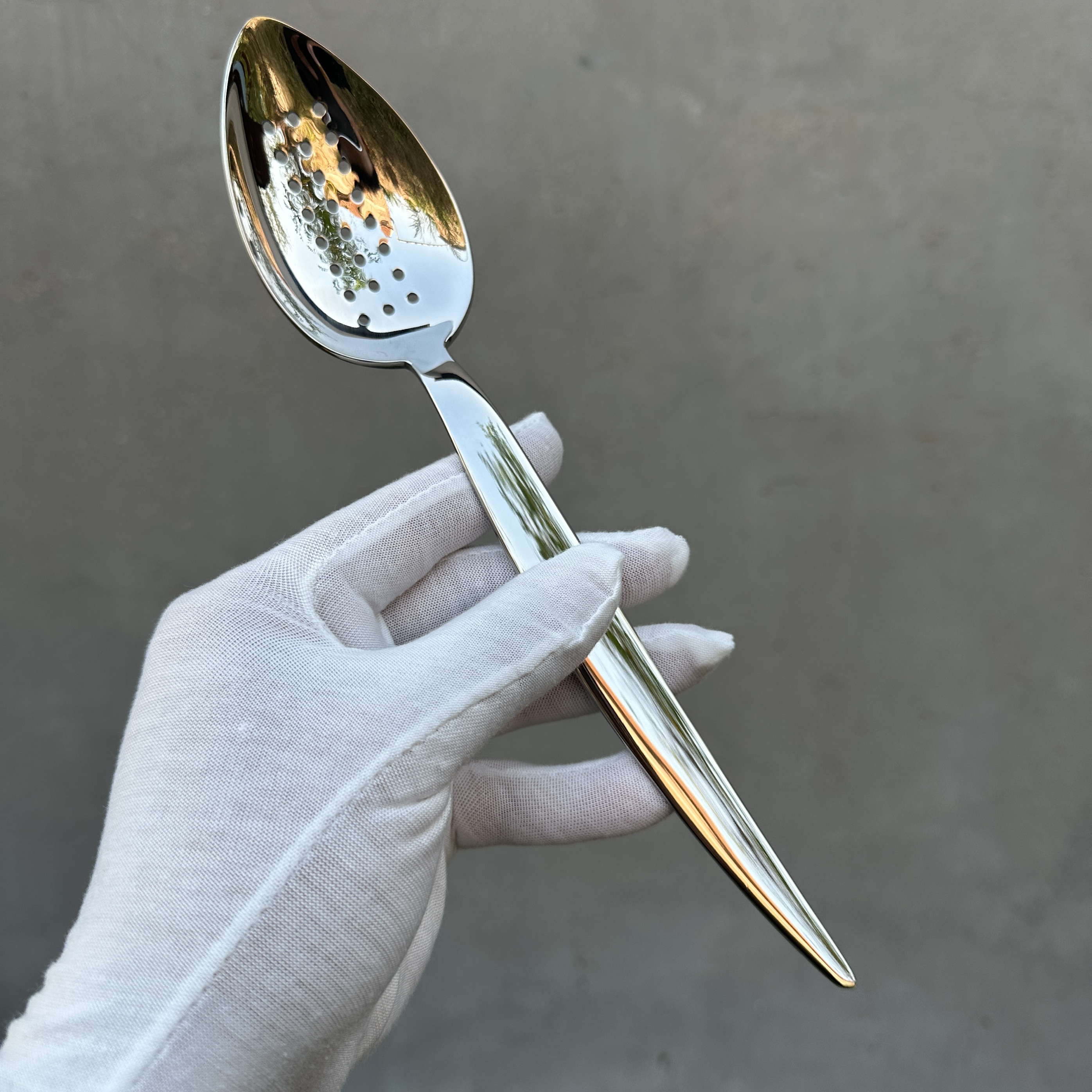 出口 304不锈钢勺形漏勺长柄漏勺花椒漏勺火锅漏勺捞丸子勺子