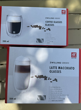 德国双双层立人玻璃杯水杯拿铁杯咖啡杯子精致牛奶杯耐高温茶杯