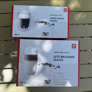 德国双双层立人玻璃杯水杯拿铁杯咖啡杯子精致牛奶杯耐高温茶杯