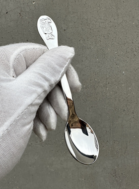 德国WMF304不锈钢卡通小熊儿童餐勺宝宝吃饭小勺子喝汤喝粥辅食勺