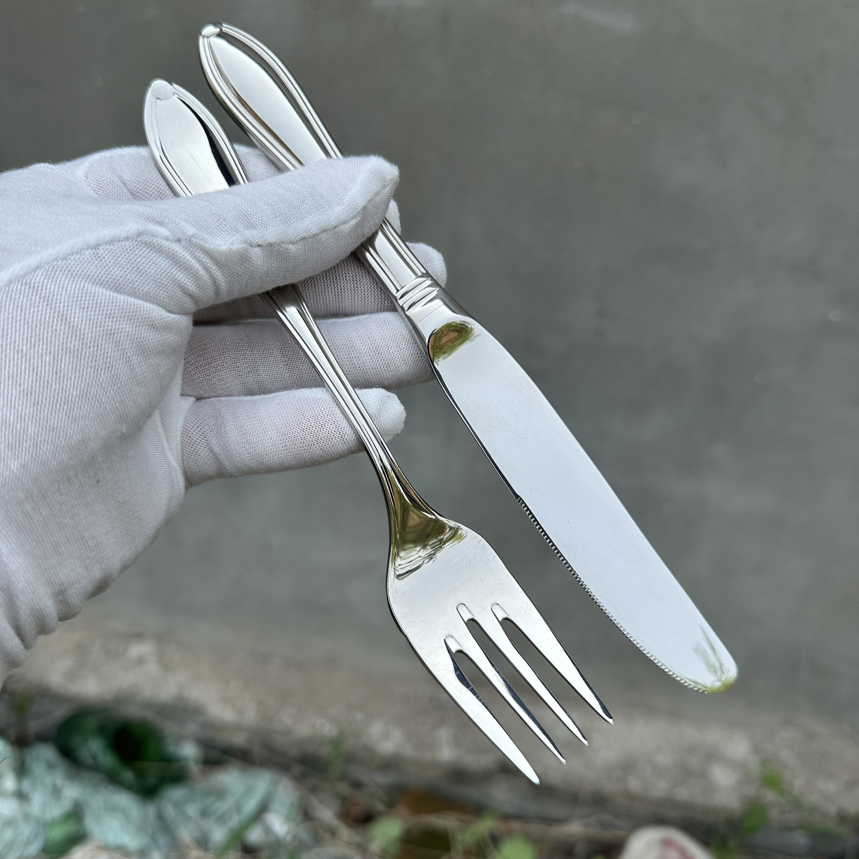 【高货捡漏】18-10不锈钢牛排刀叉酒店西餐刀叉2件套成人学生刀叉