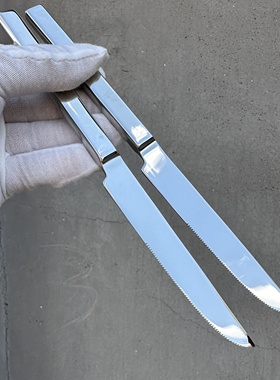 【2支9.8元】德国WMF18-10不锈钢牛排刀西餐刀家用锋利牛扒加厚刀