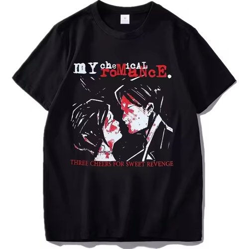 MY CHEMICAL ROMANCE我的化学浪漫queen摇滚乐队美式街头短袖T恤