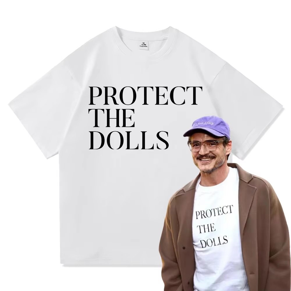 最后生还者 佩德罗&middot;帕斯卡同款protect the dolls纯棉短袖t恤男