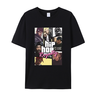 西海岸匪帮说唱歌手姆爷EMINEM印花T恤纯棉短袖半袖男女夏季穿搭