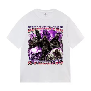 短袖 BEGGING PEGGING T恤男女大学生情侣棉质哥特街头服饰 FOR