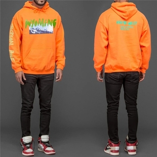 PARTY侃爷卫衣男女秋冬加绒连帽衫 Kanye LISTENING Wyoming West