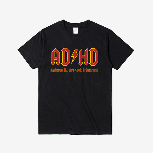 潮牌男式T恤 ADHD Highway to short sleeve t-shirt men women
