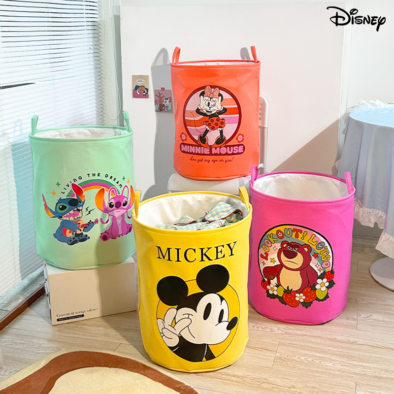 迪士尼儿童玩具收纳箱筐脏衣服篮整理筐卡通布艺大容量收纳筐神器