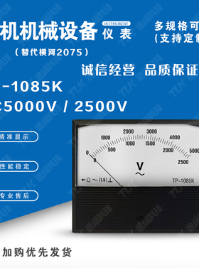 TP1085K-2075AC5000V&2500V替代横河yokogawa发电机指针表电流表