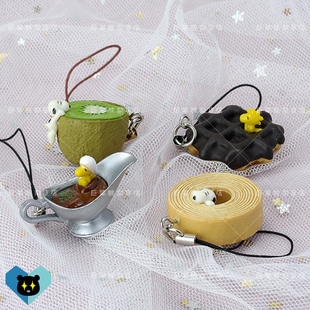 散货peanuts史努比糊涂塌客手机食玩扭蛋美食挂件可爱卡通挂包