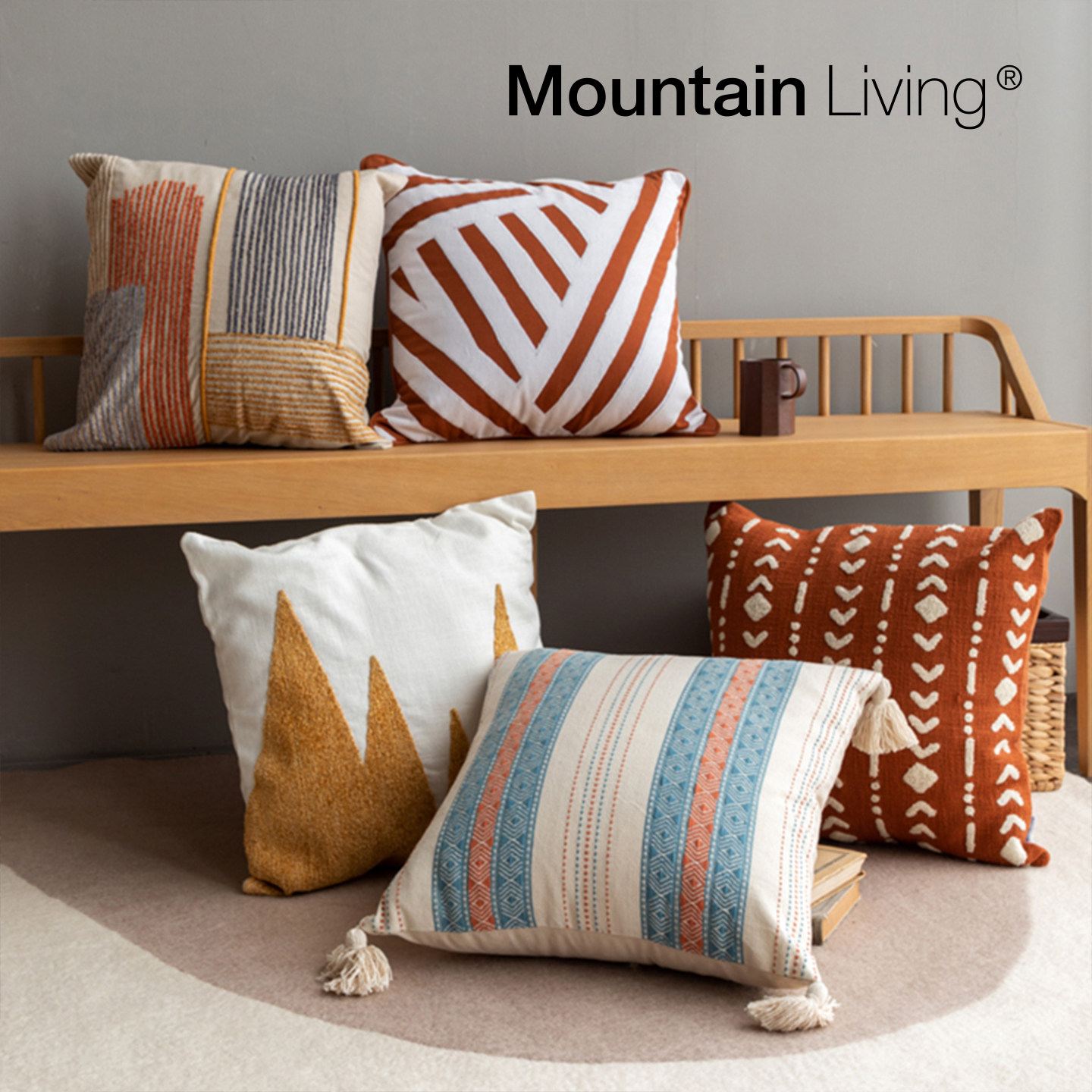 MountainLiving进口纯棉抱枕
