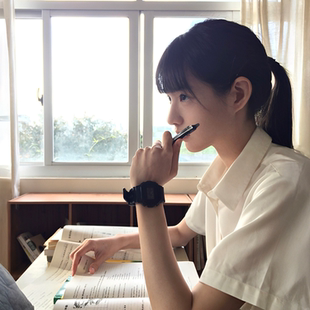 jk白衬衫女日系学院风基础款衬衣百搭大码短袖高中生毕业班校服夏