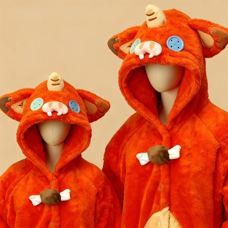 波克布林睡衣猪猪睡袍 超厚珊瑚绒套装 塞尔达周边送礼男女款