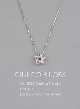 925纯银圣诞星星雪花项链女锁骨链气质高级轻奢2025新爆款ins刻字