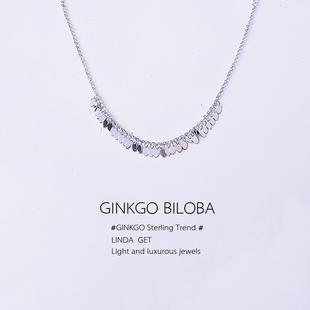 925纯银灵动叶子脚链简约树叶片脚环别致礼物闺蜜女小众ins冷淡风