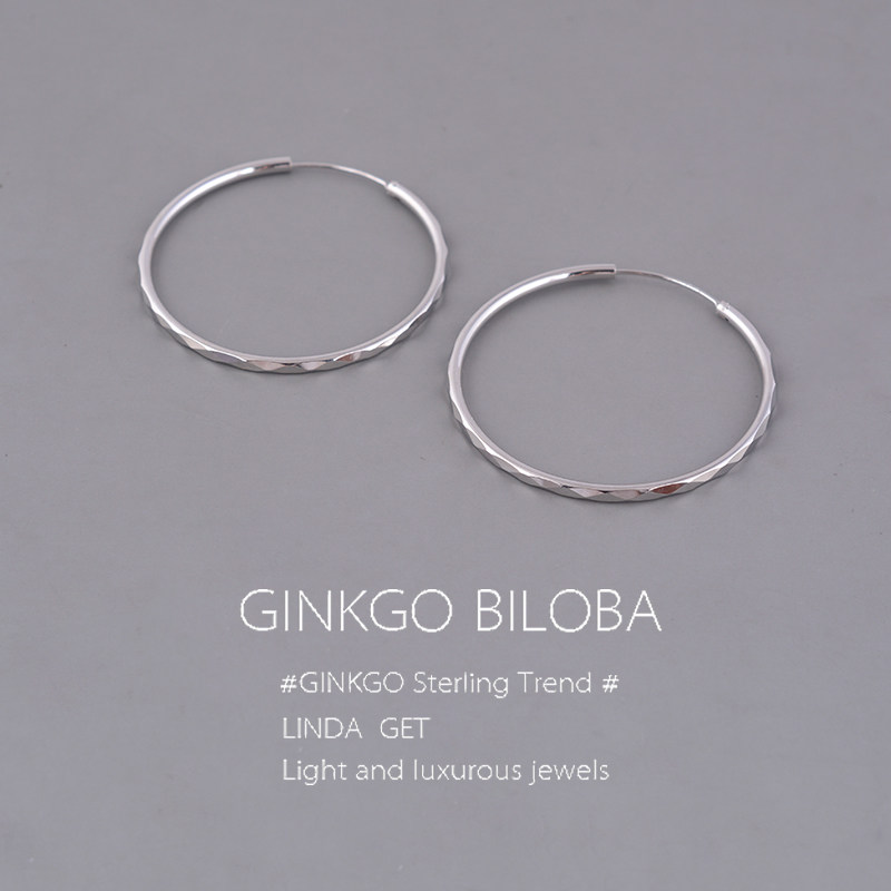 刘亦菲同款大圈耳饰耳夹耳圈纯银圈圈素圈耳环2025新款爆款高级感,饰品/流行首饰/时尚饰品新,耳环,淘宝优惠券,粉丝福利购,淘宝优惠卷