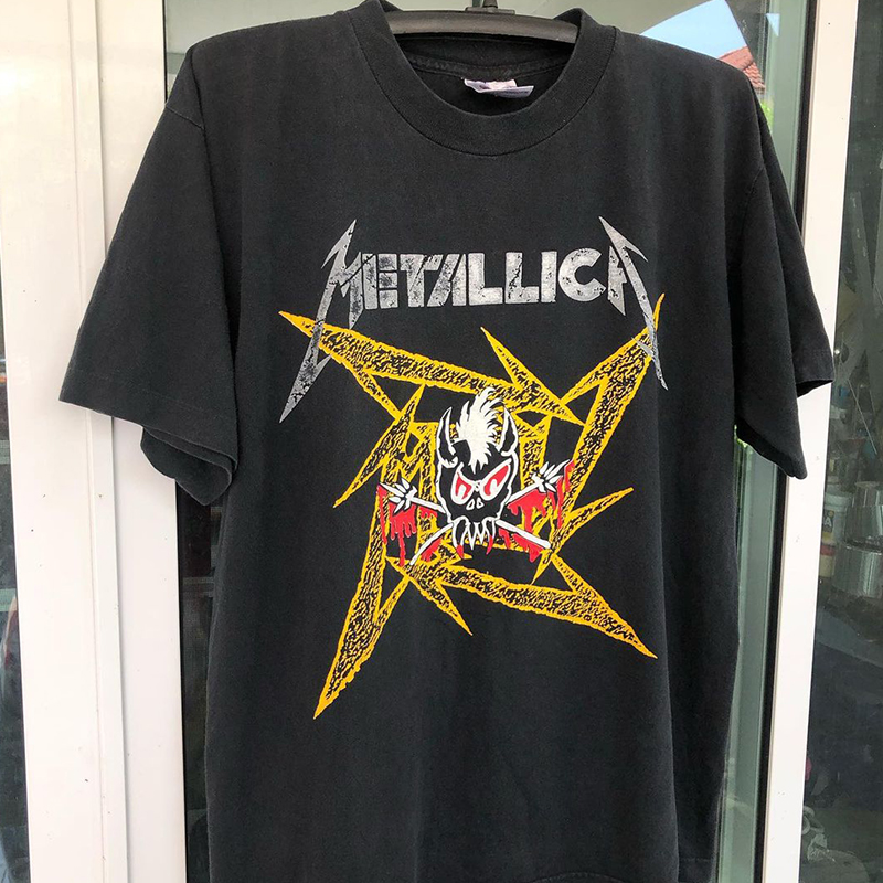 metallica联名潮流复古短袖T恤