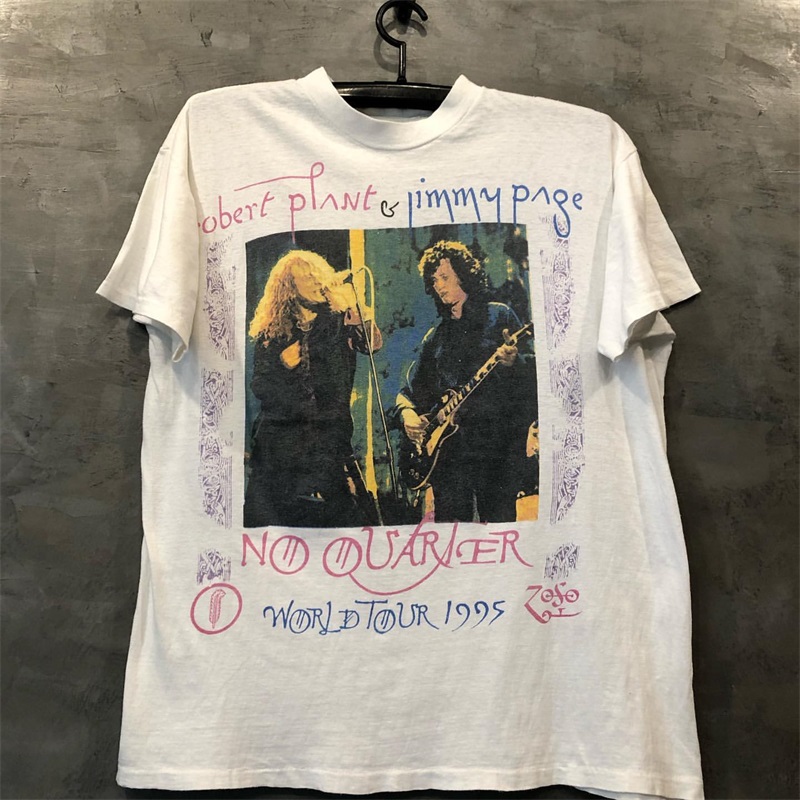 复古vintage老牌摇滚重磅棉tee