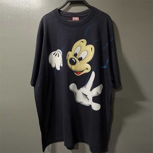 Mickey Mouse米老鼠经典动画短袖T恤oversize慵懒复古男女半袖潮