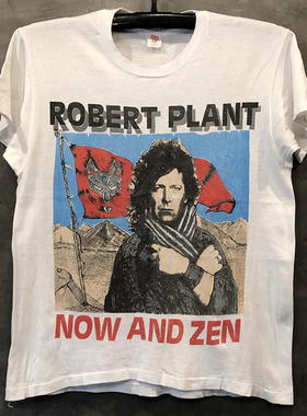Robert Plant欧美摇滚ins超火vintage复古T恤男女oversize短袖