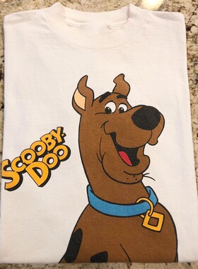 欧美怀旧Scooby Doo史酷比狗狗动漫经典oldschool短袖男女潮牌T恤