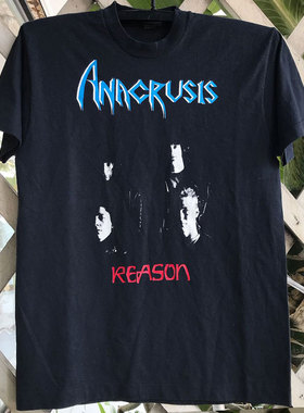 Anacrusis 鞭笞乐队周边vintage古着印花短袖美式oversize嘻哈T恤