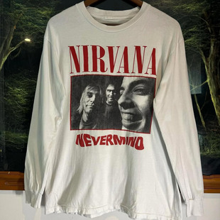 Nirvana涅槃乐队周边美式vintage设计感复古摇滚长袖上衣情侣卫衣