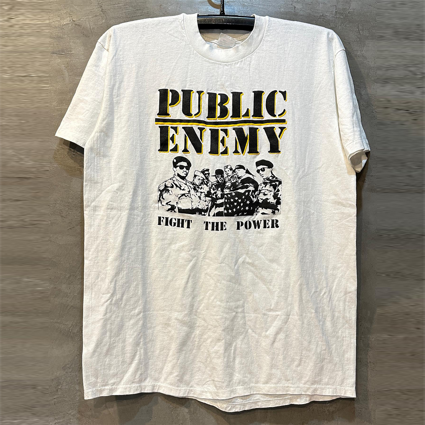 人民公敌乐队美式重磅棉短袖T恤