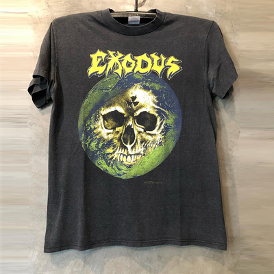 ins超火宽松摇滚乐队短袖T恤